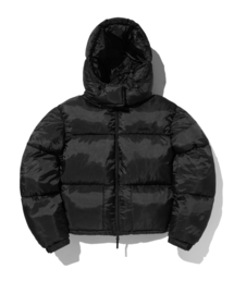 suade（スエード）の「HOODED PUFFER JACKET [BLACK]（ダウンジャケット/コート）」