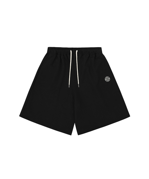 BARBELLWORKS(バーベルワークス)の「パッチ刺繍バミューダパンツ(その他パンツ・メンズ・ブラック/グレー・FREE)」の1枚目の写真