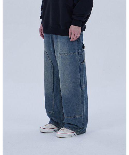DYSFUNCT(ディスファンクト)の「DOUBLE KNEE WASHING DENIM PANTS (BLUE)(デニムパンツ・メンズ・その他・X-SMALL/SMALL/MEDIUM/LARGE/X-LARGE)」の8枚目の写真