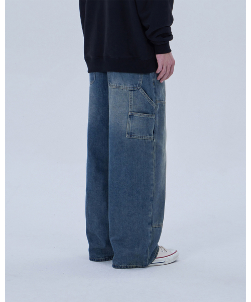 DYSFUNCT(ディスファンクト)の「DOUBLE KNEE WASHING DENIM PANTS (BLUE)(デニムパンツ・メンズ・その他・X-SMALL/SMALL/MEDIUM/LARGE/X-LARGE)」の9枚目の写真
