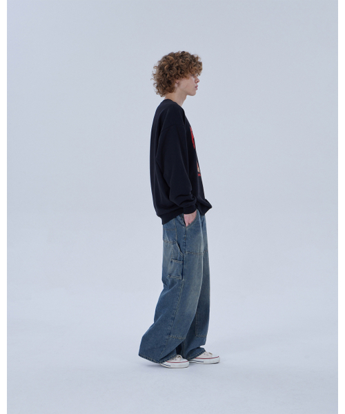 DYSFUNCT(ディスファンクト)の「DOUBLE KNEE WASHING DENIM PANTS (BLUE)(デニムパンツ・メンズ・その他・X-SMALL/SMALL/MEDIUM/LARGE/X-LARGE)」の10枚目の写真