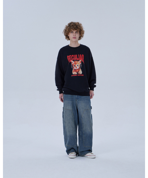 DYSFUNCT(ディスファンクト)の「DOUBLE KNEE WASHING DENIM PANTS (BLUE)(デニムパンツ・メンズ・その他・X-SMALL/SMALL/MEDIUM/LARGE/X-LARGE)」の2枚目の写真