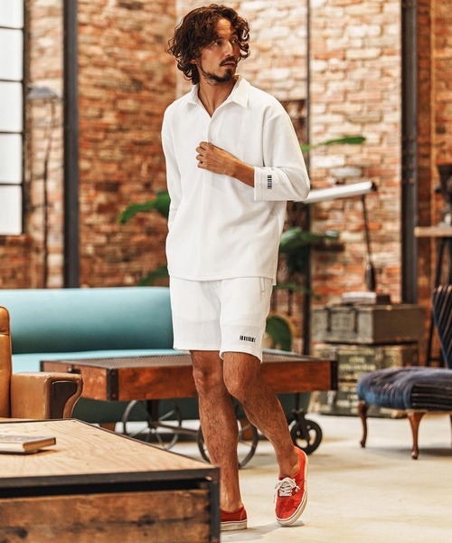 felkod(フィルコッド)の「ms6343-Waffle Mesh Tuck Shirts シャツ(F26S070)(シャツ/ブラウス・メンズ・ホワイト/ブラック・S/M/L)」の8枚目の写真