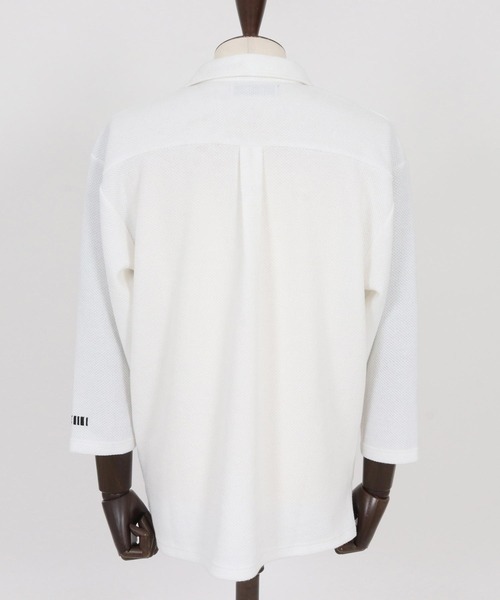 felkod(フィルコッド)の「ms6343-Waffle Mesh Tuck Shirts シャツ(F26S070)(シャツ/ブラウス・メンズ・ホワイト/ブラック・S/M/L)」の16枚目の写真