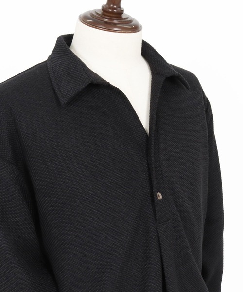felkod(フィルコッド)の「ms6343-Waffle Mesh Tuck Shirts シャツ(F26S070)(シャツ/ブラウス・メンズ・ホワイト/ブラック・S/M/L)」の21枚目の写真