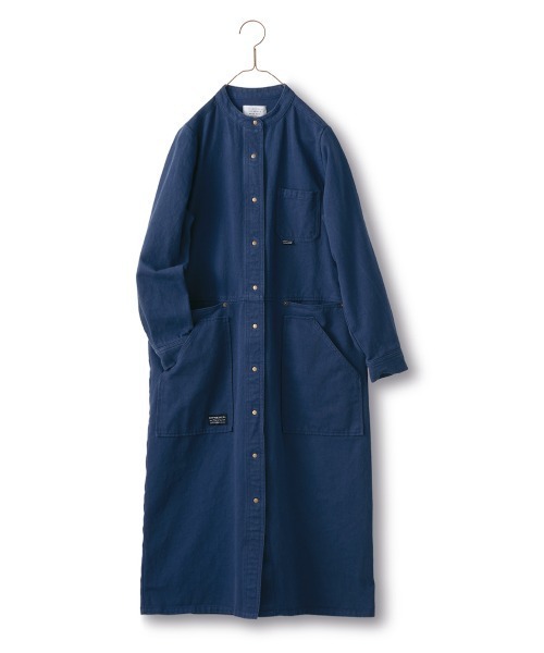 Sunny clouds(サニークラウズ)の「サニークラウズ アウトドアワンピース(シャツワンピース・レディース・ベージュ/ネイビー・3L/LL/L/M/MP)」の18枚目の写真