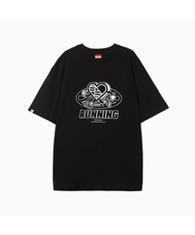 New Big Hearttrack Graphic T Shirt_Black_W