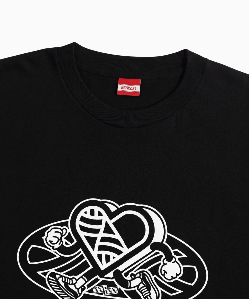 MENASOO（ミナス）の「New Big Hearttrack Graphic T Shirt_Black_W（Tシャツ/カットソー・レディース・ブラック・1/2/3）」の7枚目の写真