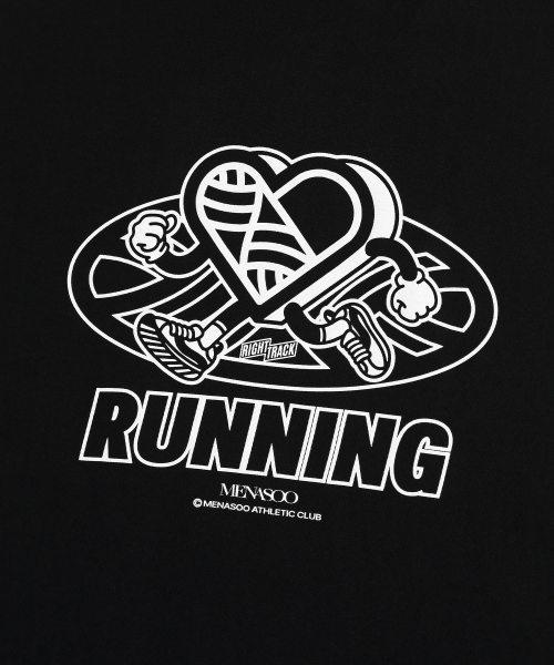 MENASOO（ミナス）の「New Big Hearttrack Graphic T Shirt_Black_W（Tシャツ/カットソー・レディース・ブラック・1/2/3）」の8枚目の写真