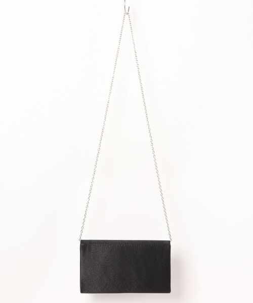 STRAWBERRY-FIELDS（ストロベリーフィールズ）の「【ZOZOTOWN限定販売商品】 サテンリボン2WAY（クラッチバッグ・レディース・ブラック/ベージュ・FREE）」の5枚目の写真