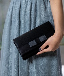 STRAWBERRY-FIELDS（ストロベリーフィールズ）の「【ZOZOTOWN限定販売商品】 サテンリボン2WAY（クラッチバッグ）」