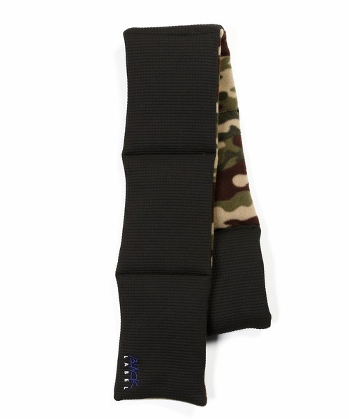 The DUFFER of ST.GEORGE（ザダファーオブセントジョージ）の「〔BLACK LABEL〕CAMO FLEECE MUFFLAR：裏迷彩柄フリース 差し込み マフラー（マフラー・メンズ・ブラック・F）」の3枚目の写真