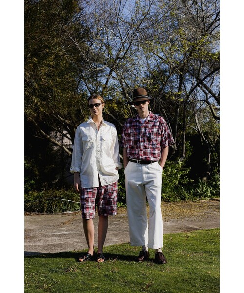BEAMS PLUS（ビームスプラス）の「Western Shirt Jacquard（シャツ/ブラウス・メンズ・ホワイト・SMALL/MEDIUM/LARGE/X-LARGE）」の2枚目の写真