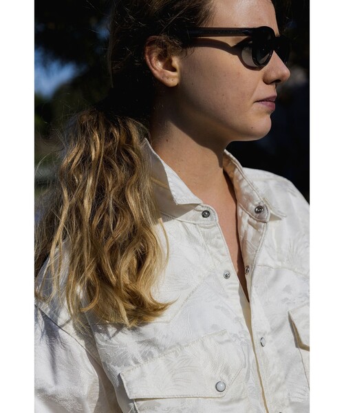 BEAMS PLUS（ビームスプラス）の「Western Shirt Jacquard（シャツ/ブラウス・メンズ・ホワイト・SMALL/MEDIUM/LARGE/X-LARGE）」の3枚目の写真