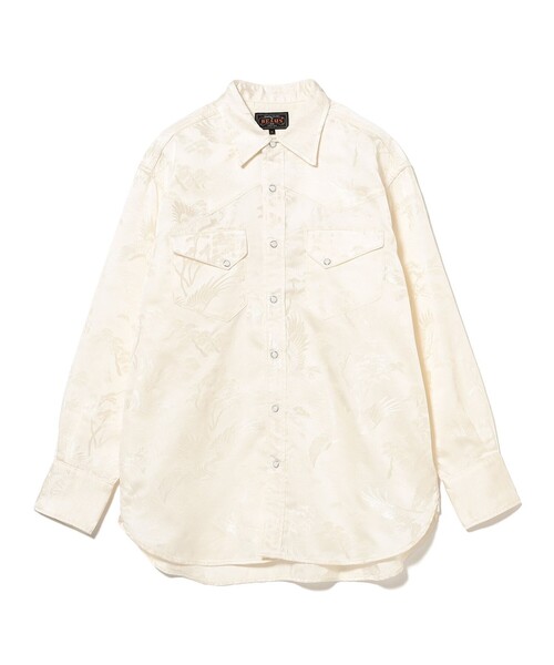 BEAMS PLUS（ビームスプラス）の「Western Shirt Jacquard（シャツ/ブラウス・メンズ・ホワイト・SMALL/MEDIUM/LARGE/X-LARGE）」の6枚目の写真