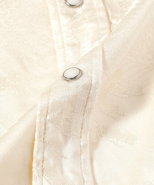 BEAMS PLUS（ビームスプラス）の「Western Shirt Jacquard（シャツ/ブラウス・メンズ・ホワイト・SMALL/MEDIUM/LARGE/X-LARGE）」の10枚目の写真