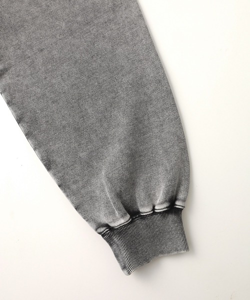 X-girl（エックスガール）の「FADED FACE LABEL ANORAK SWEAT HOODIE（パーカー・レディース・ブラック/パープル/グリーン・S/M）」の15枚目の写真