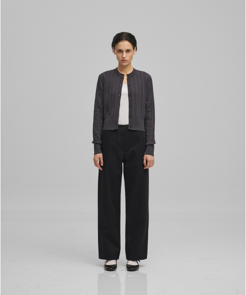 ANOTHER OFFICE WOMEN(アナザー オフィス ウーマン)の「w. Current Cable Cardigan (Dark Navy)(カーディガン/ボレロ・レディース・その他・0)」の5枚目の写真
