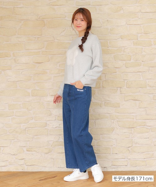 ペイントデイジーデニム パンツ（デニムパンツ）｜MARY QUANT（マリー