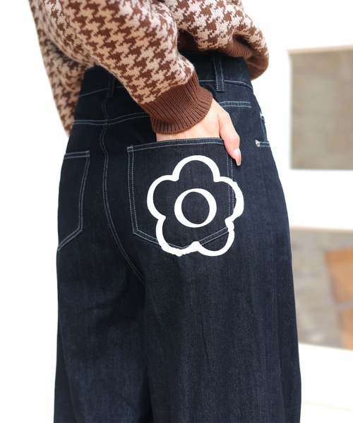 ペイントデイジーデニム パンツ（デニムパンツ）｜MARY QUANT（マリー