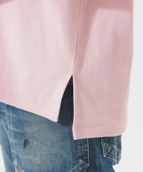 Healthknit(ヘルスニット)の「【別注】Healthknit / ヘビー リブ ショートスリーブ Tシャツ(Tシャツ/カットソー・レディース・ホワイト系その他7/ピンク/ネイビー・ONE SIZE)」の17枚目の写真