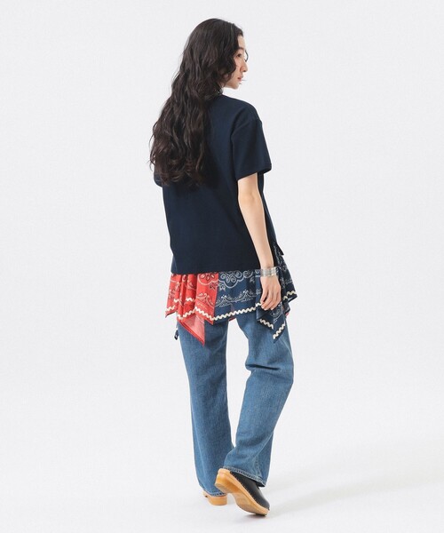 Healthknit(ヘルスニット)の「【別注】Healthknit / ヘビー リブ ショートスリーブ Tシャツ(Tシャツ/カットソー・レディース・ホワイト系その他7/ピンク/ネイビー・ONE SIZE)」の19枚目の写真