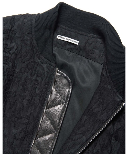 uniform experiment(ユニフォームエクスペリメント)の「JACQUARD SHORT BLOUSON(ブルゾン・メンズ・ブラック・2/3/4/1/5)」の5枚目の写真