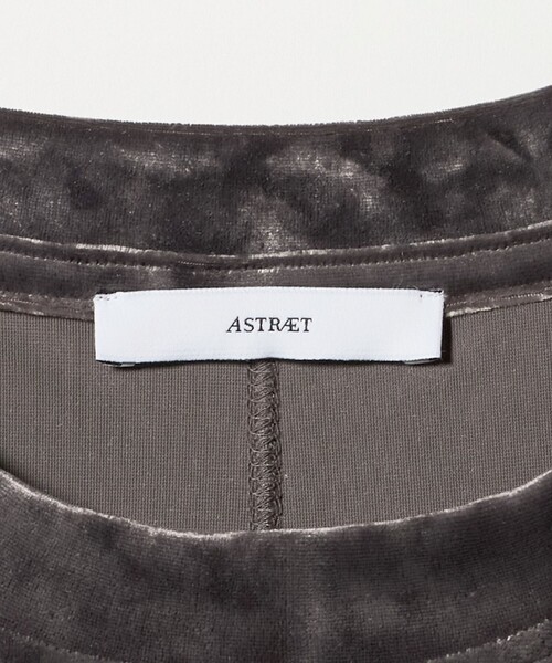 ASTRAET(アストラット)の「<ASTRAET>ベロア スソジップ クルーネックカットソー(Tシャツ/カットソー・レディース・ライトグレー/ダークグレー・FREE)」の22枚目の写真