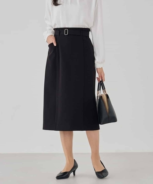 a.v.v（アーヴェヴェ）の「【洗える/ストレッチ/セットアップ対応】ダブルクロスタイトスカート（スカート・レディース・グレー系その他/ブラック/ネイビー・38/40/36）」の15枚目の写真