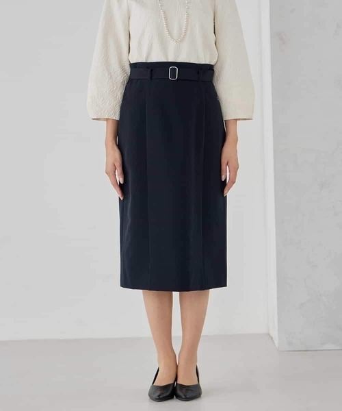 a.v.v（アーヴェヴェ）の「【洗える/ストレッチ/セットアップ対応】ダブルクロスタイトスカート（スカート・レディース・グレー系その他/ブラック/ネイビー・38/40/36）」の21枚目の写真