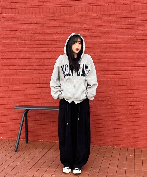 SLOW RECORD HOUSE(スローレコードハウス)の「モーメントフード集業_グレー/ネイビー(パーカー・レディース・その他・MEDIUM/LARGE)」の13枚目の写真