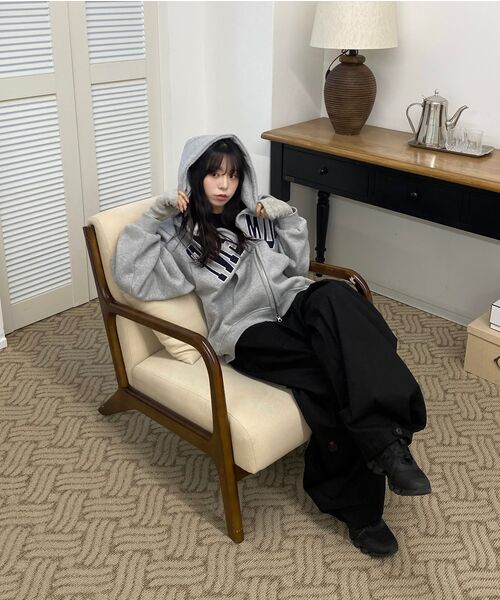 SLOW RECORD HOUSE(スローレコードハウス)の「モーメントフード集業_グレー/ネイビー(パーカー・レディース・その他・MEDIUM/LARGE)」の19枚目の写真