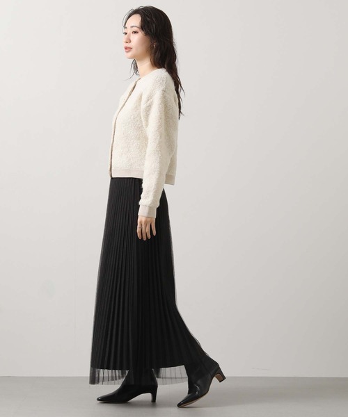 Gready Brilliant（グレディブリリアン）の「ブークレスパンコールニット（ニット/セーター・レディース・アイボリー/ブルー・FREE）」の9枚目の写真