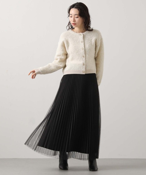 Gready Brilliant（グレディブリリアン）の「ブークレスパンコールニット（ニット/セーター・レディース・アイボリー/ブルー・FREE）」の11枚目の写真