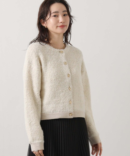 Gready Brilliant（グレディブリリアン）の「ブークレスパンコールニット（ニット/セーター・レディース・アイボリー/ブルー・FREE）」の12枚目の写真