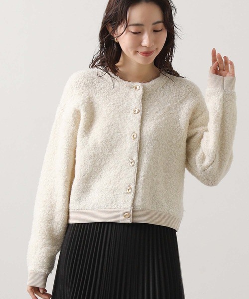 Gready Brilliant（グレディブリリアン）の「ブークレスパンコールニット（ニット/セーター・レディース・アイボリー/ブルー・FREE）」の15枚目の写真