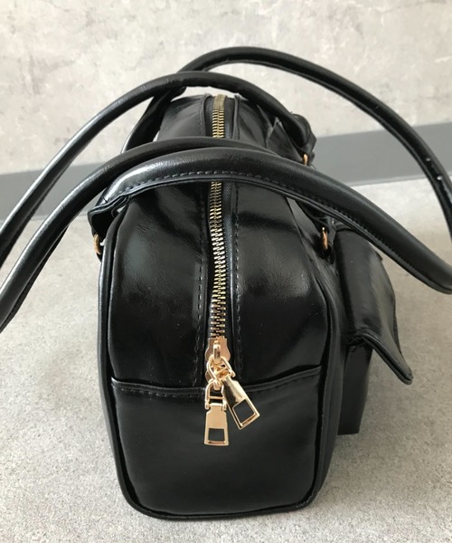 SHEPP（シープ）の「【26年春新作】ダブルポケットミニボストンバッグ（ボストンバッグ・レディース・ブラック/アイボリー/ブラウン・F）」の18枚目の写真