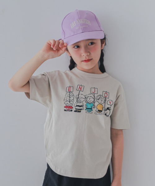 jeans-b 2nd(ジーンズベーセカンド)の「Jeans-b 2nd/ジーンズベーセカンド ENJOYTシャツ(Tシャツ/カットソー・キッズ・ブラック/アイボリー・160cm/150cm/140cm/120cm/130cm)」の2枚目の写真