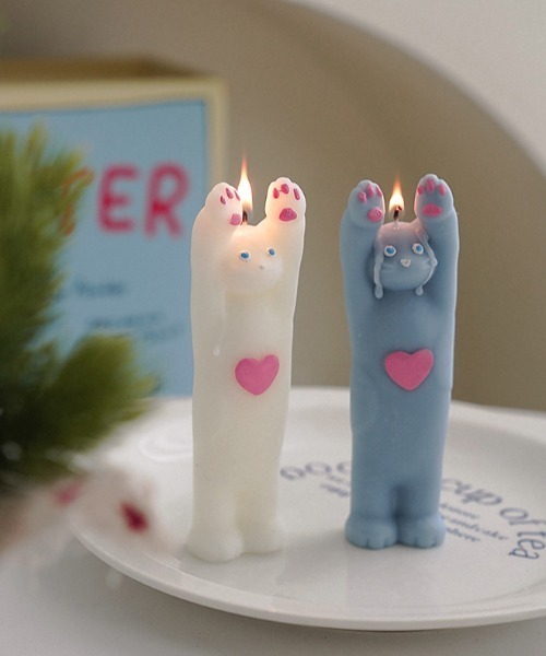 Vini(���B�j)�̔L�̂΂񂴂� �L�����h�� / Cat Candle(�L�����h��)