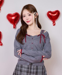 one after another NICE CLAUP | 【Heart Collection】ビスチェ×カーディガンアンサンブル(アンサンブル)