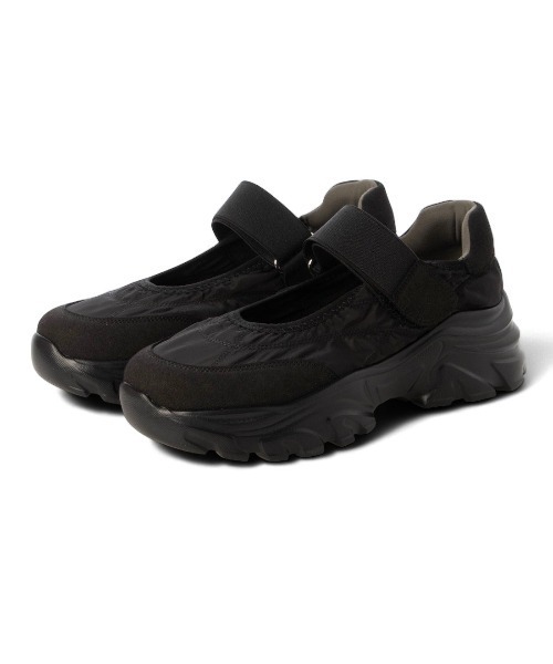 EVOL（イーボル）の「【S-LLサイズ展開・軽量】軽量厚底メリージェーンスニーカー JA5979（スニーカー・レディース・アイボリー/ブラック/ブラウン/シルバー・L/M/S/LL）」の15枚目の写真