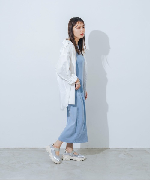 EVOL（イーボル）の「【S-LLサイズ展開・軽量】軽量厚底メリージェーンスニーカー JA5979（スニーカー・レディース・アイボリー/ブラック/ブラウン/シルバー・L/M/S/LL）」の14枚目の写真