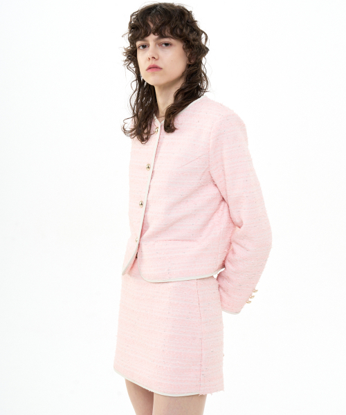 B QUIET(ビークワイエット)の「TWEED SKIRT SHORTS_PINK(スカート・レディース・その他・MEDIUM/SMALL)」の2枚目の写真
