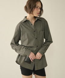 KINETO（キネト）の「Woman Classic Checked Shirt_Black（シャツ/ブラウス）」