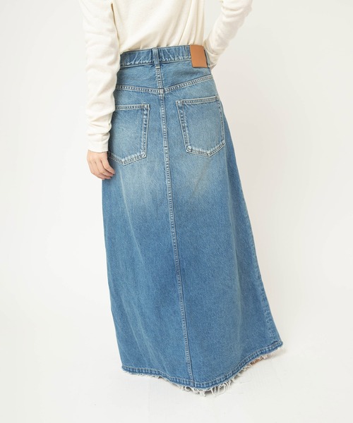 RNA-N（アールエヌエーエヌ）の「G1104 デニムロングスカート（デニムスカート・レディース・ライトインディゴブルー・FREE）」の4枚目の写真