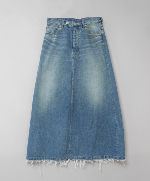 RNA-N（アールエヌエーエヌ）の「G1104 デニムロングスカート（デニムスカート・レディース・ライトインディゴブルー・FREE）」の5枚目の写真