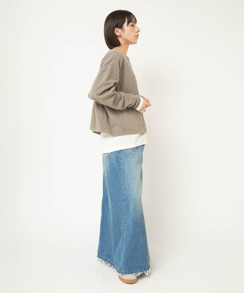 RNA-N（アールエヌエーエヌ）の「G1104 デニムロングスカート（デニムスカート・レディース・ライトインディゴブルー・FREE）」の9枚目の写真