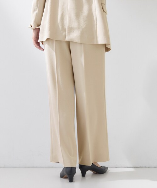 INDIVI（インディヴィ）の「【洗える／UVケア／SETUP可】着る日傘ワイドパンツ（その他パンツ・レディース・ライトグレー系5/ネイビー/ベージュ/サックスブルー/ブラック・05/03/40/38/36/15 /13/19）」の12枚目の写真