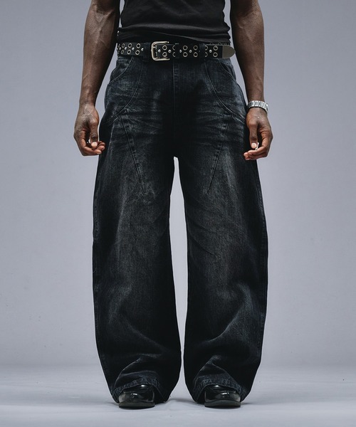 ANDER HUNK（アンダーハンク）の「13oz Whiskers Design Wide Denim