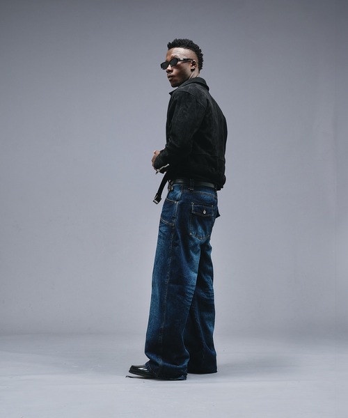 ANDER HUNK（アンダーハンク）の「13oz Whiskers Design Wide Denim